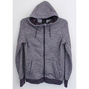 Oakley Hoodie Jacket Womens Small Purple Heather Fleece Full Zip Pockets